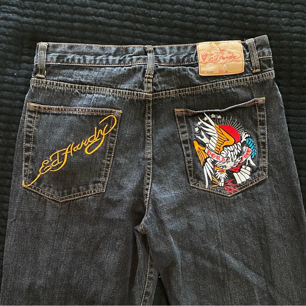 RARE CUSTOM ED HARDY JEANS